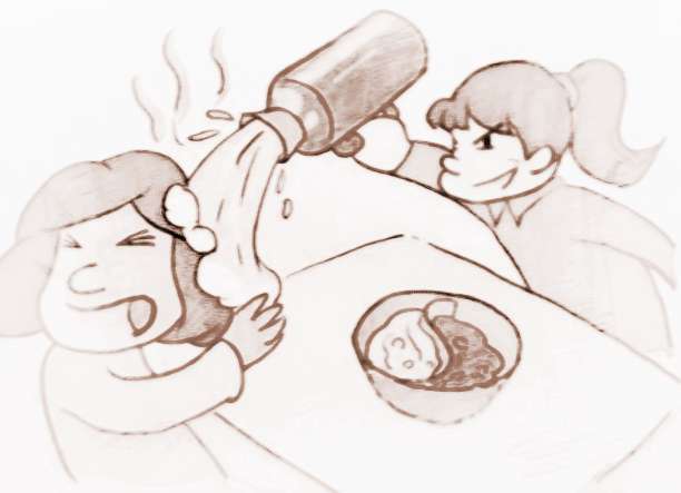 梦见婆婆用热水烫自己
