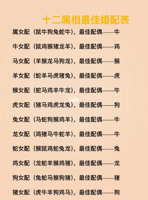 男属狗的属相婚配表详细解析