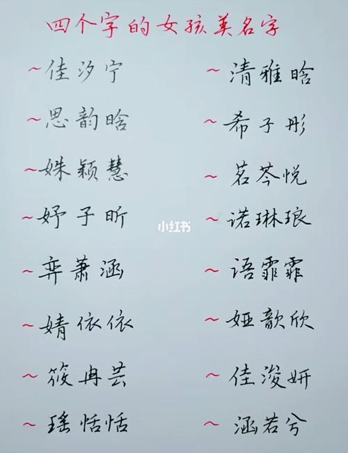 鼠年女孩简单好听的名字