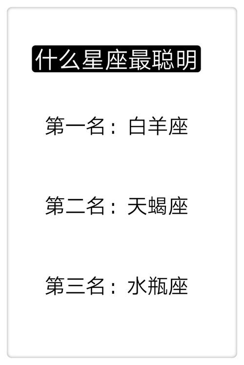 什么星座的人最聪明