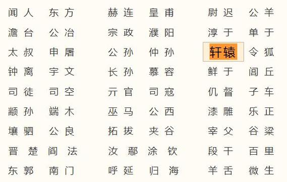 姓轩辕的男孩好听的名字