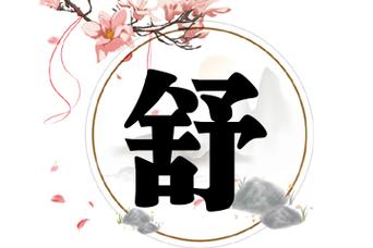 舒字在名字中的意义好吗