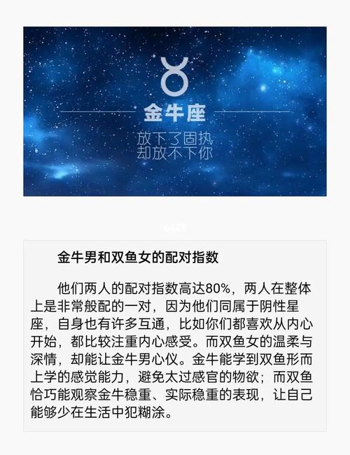 金牛女和金牛男配对指数高吗