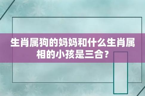 生肖属狗妈妈和生肖属狗爸爸适合生什么生肖的宝宝