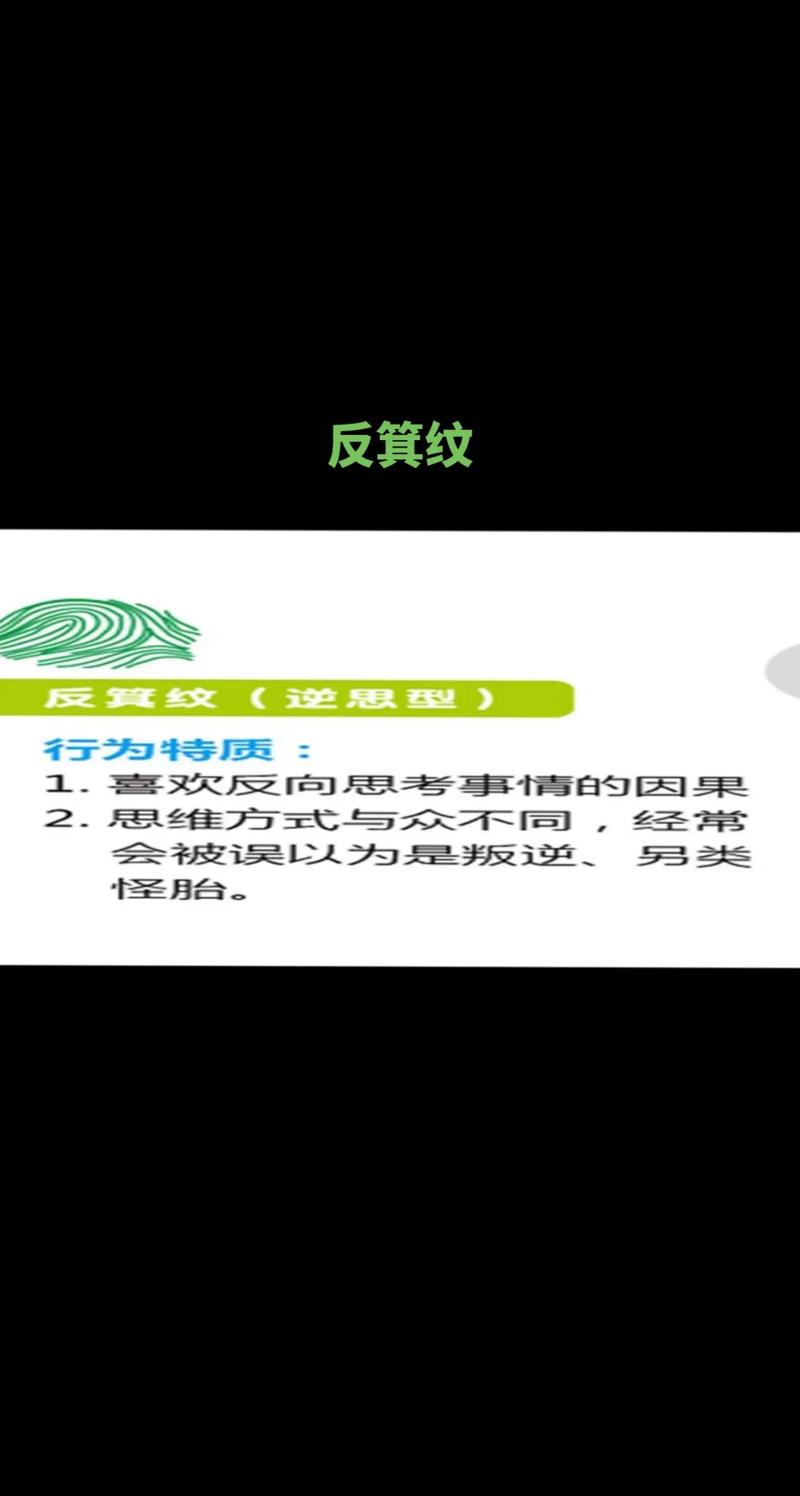 指纹代表的性格特点