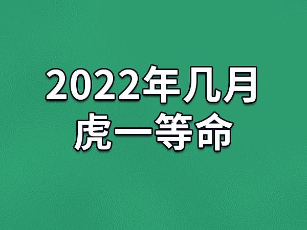 2022年虎不生几月