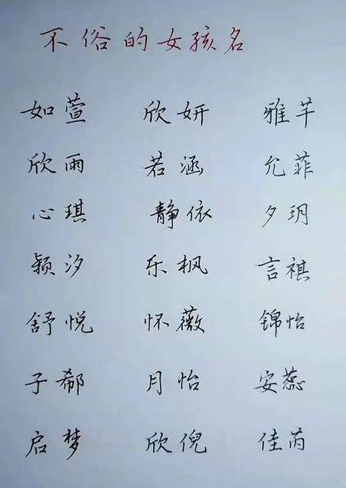 五行缺土取名女孩两个字