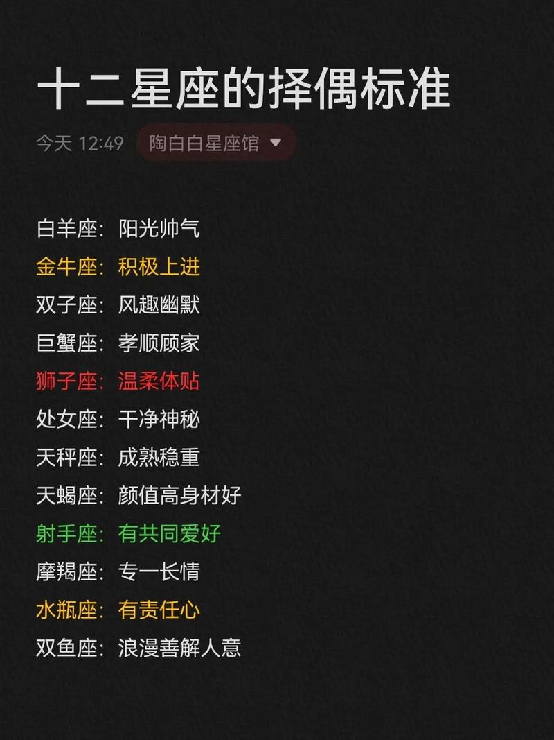 12星座最配哪一位男神