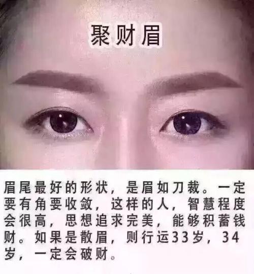 女士聚财眉 赚钱能力强守得住钱财