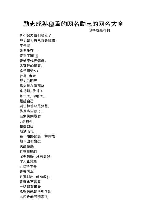 逍遥励志网名男生成熟稳重放肆的年华