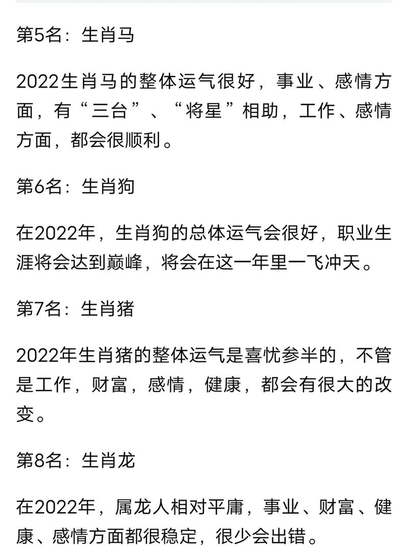 2022年财运最好的五大生肖