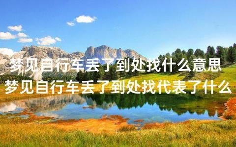 梦见自行车丢了到处找有什么预兆