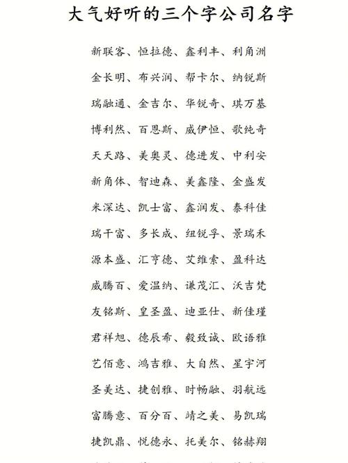 两个字好听的体育培训公司好名字