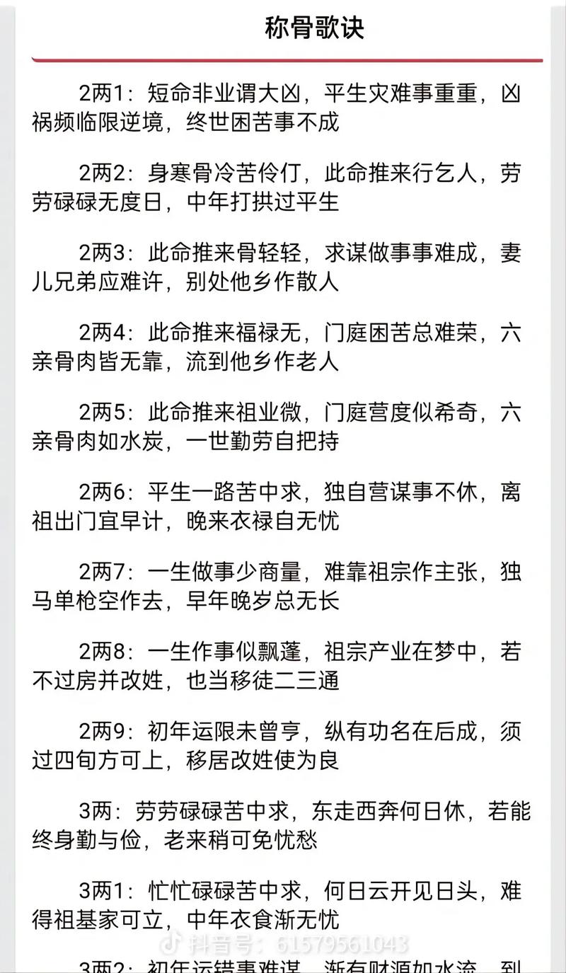 袁天罡神数称骨法是什么