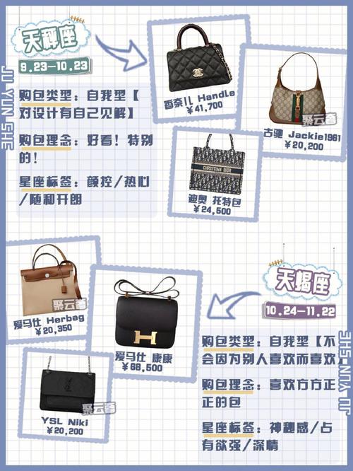 十二星座最适合拍什么品牌的包包