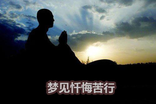 梦见忏悔苦行
