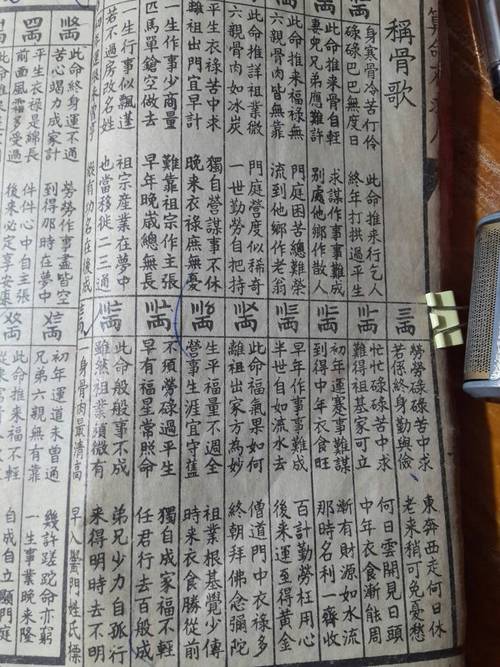 女命称骨算命白话解释上篇