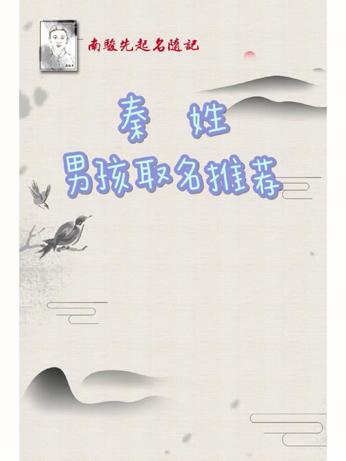 秦姓好听的男孩名字