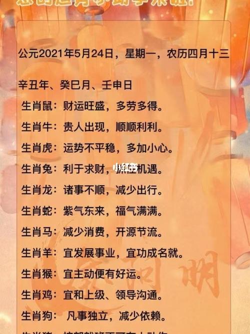 2021运势12生肖运势
