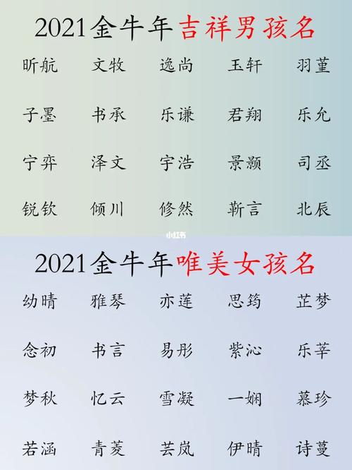 金牛女孩起什么名字好,2021年温柔大气女孩名大全