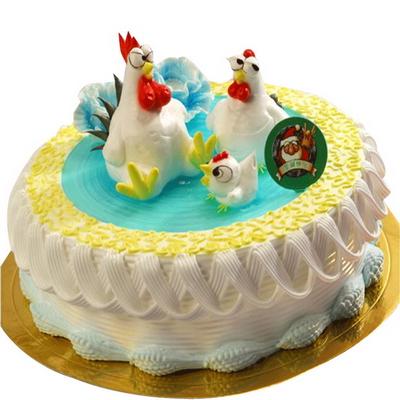 生肖鸡的生日蛋糕是什么样子