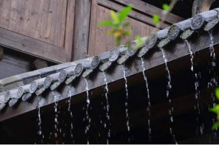 梦见屋檐水、屋檐流水