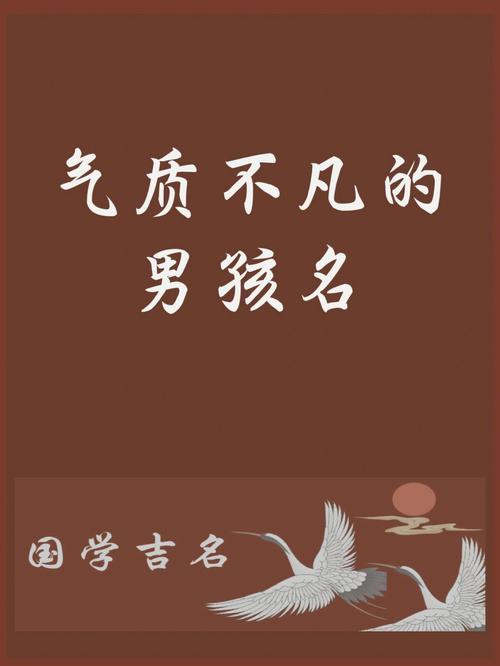 国学经典适合男孩的名字