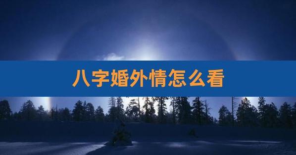 什么八字的人易有婚外情
