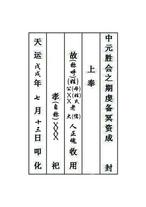 今年7月半的包怎么写