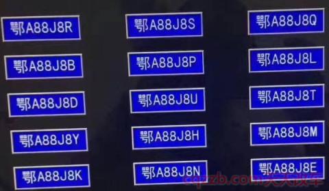 车牌号忌讳的字母和数字