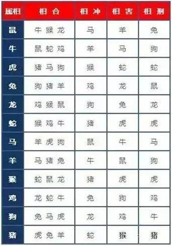 你与什么属相比较相冲