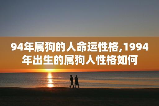 属狗的人哪方面的性格比较引人注意