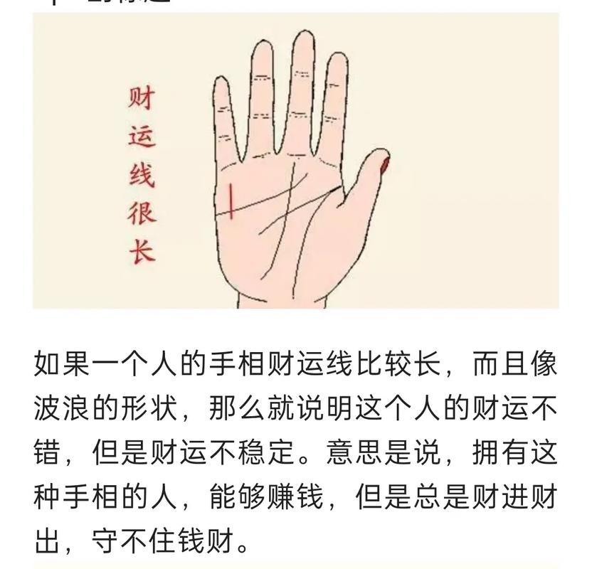 男人手相怎么看财运线