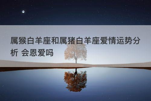 属猴白羊座和属猪白羊座爱情运势分析