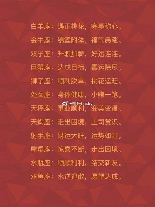 十二星座福气排行榜,这里面有你吗?
