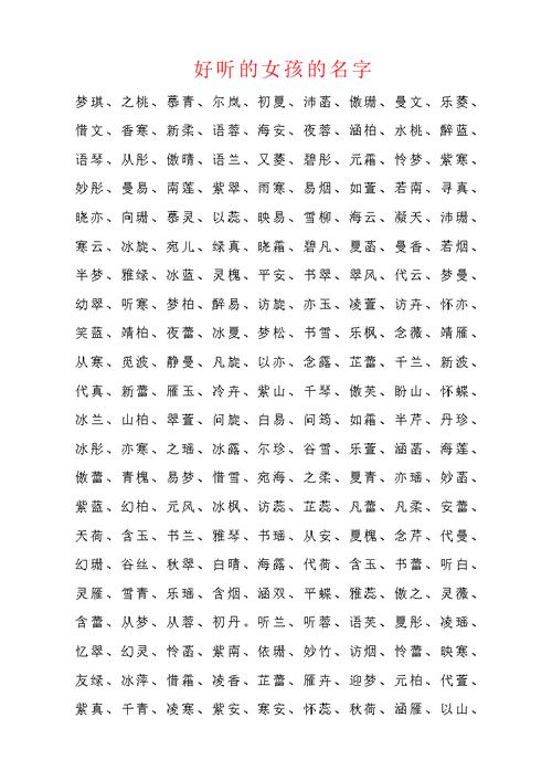 东闾姓女孩起名大全