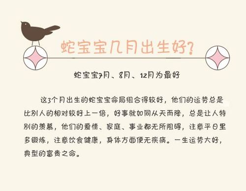 几月份的蛇宝宝好