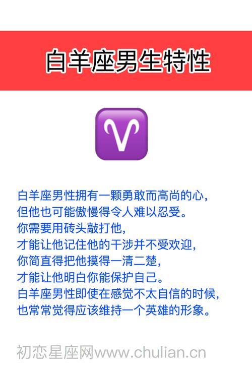 白羊座男生的性格特点分析
