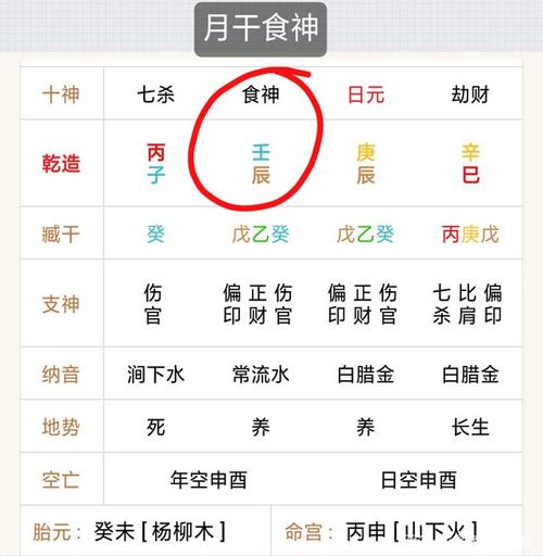 食神在月柱代表什么,食神在月柱是什么意思
