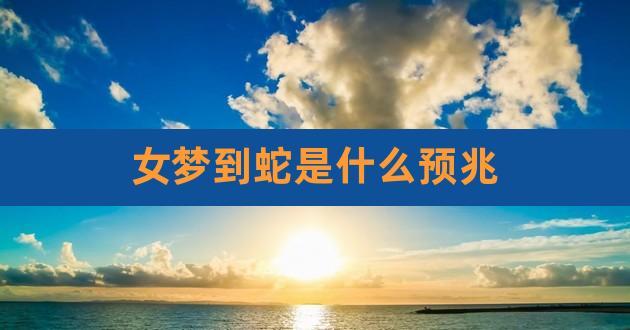 女的梦见蛇 女人梦见蛇缠身是什么预兆