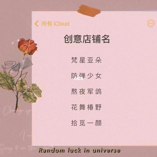 给自己的网店起个好听的名字