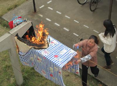 梦见被子着火了
