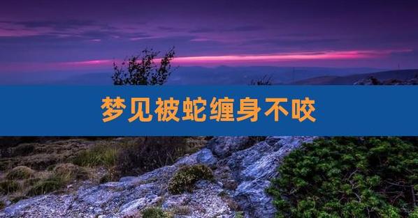梦到蛇缠身但没咬人