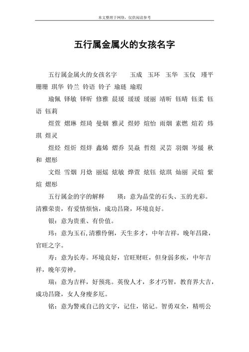 八字属火的字女孩名字
