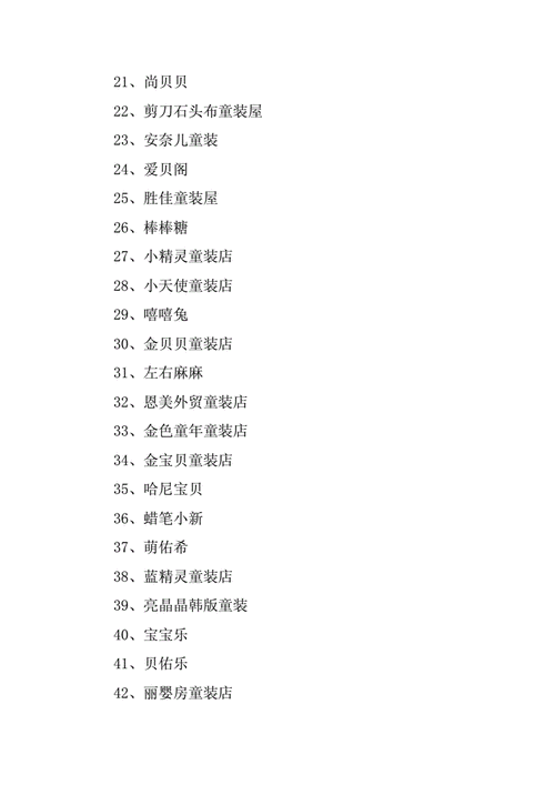 起名取名:创意的服装网店名字