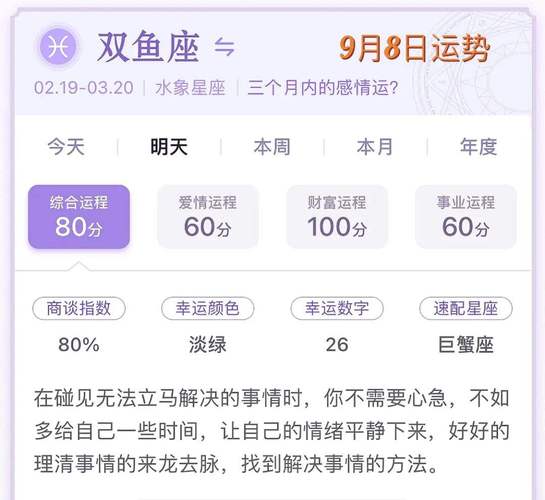 2021年双鱼座本命年24岁运势如何