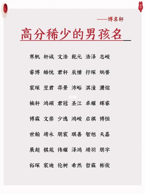 男孩取名用什么洗最好