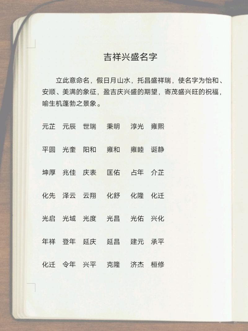 好听的名字带来自己好运