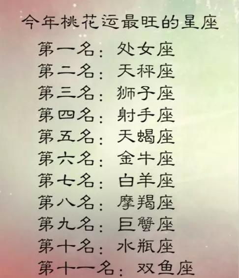 敢爱敢恨的十二星座