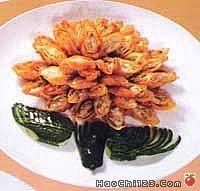菊花榨菜鱼卷